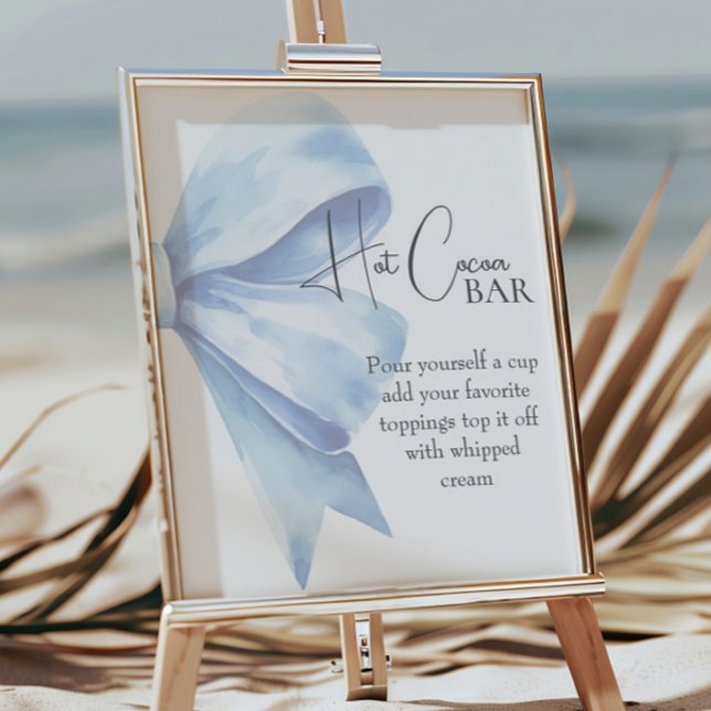 Póster Elegante bar de cacao caliente Baby Shower Dusty B (Subido por el creador)