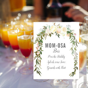 Póster Elegante bar Mom-osa Bebé Sprinkle Shower