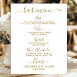 Póster Elegante Bar Wedding Menú de bebida personalizada<br><div class="desc">Menú de barras. Sencillo pero elegante caligrafía, este cartel de bar de bebidas boda incluye cuatro bebidas: "Cerveza", "Vino", "Espíritu" y "No Alcohólico", personalizadas con las bebidas que elijas. Personalizar este elegante cartel de boda con sus nombres y menú de bebidas del bar boda! DERECHOS RESERVADOS © 2020 Judy Burrows,...</div>