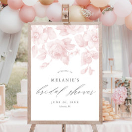 Póster Elegante Bienvenida de Despedida de Soltera con Le