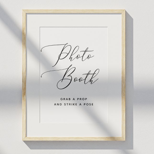 Póster Elegante Boda de escritura en blanco y negro (Subido por el creador)