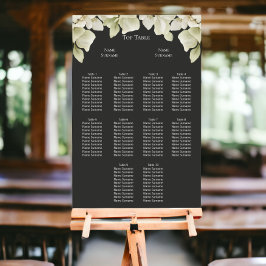 Póster Elegante Boda de follaje verde