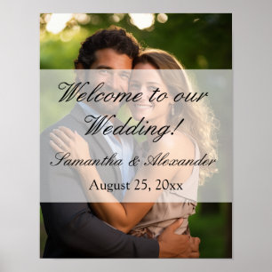 Póster Elegante Boda de fotografía de Sheer Overlay