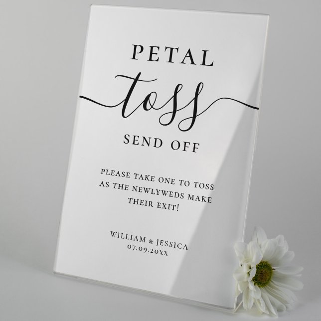 Póster Elegante Boda de guión Petal Toss (Subido por el creador)