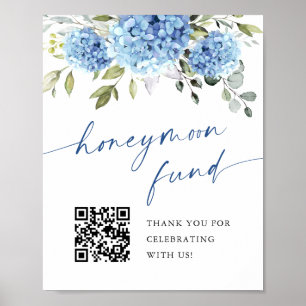 Póster Elegante Boda del Fondo de Luna de Miel de Hydrang