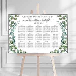 Póster Elegante Boda Eucalyptus Greenery