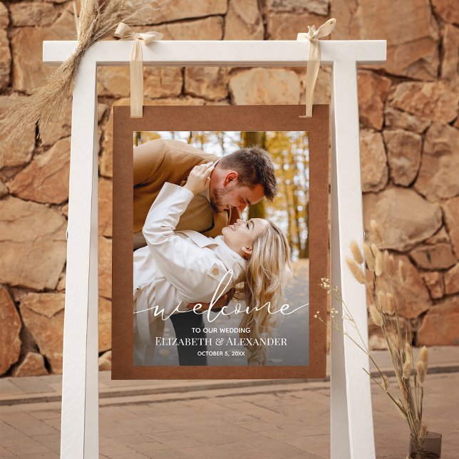 Póster Elegante Boda fotográfico Poster de bienvenida (Subido por el creador)