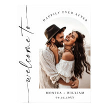 Elegante Boda Minimalista de fotografía de bienven