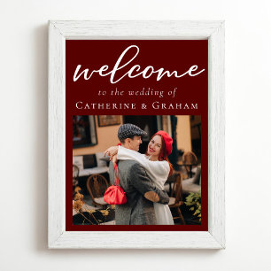 Póster Elegante Boda nocturno de fotografía de la pareja 