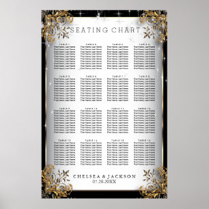 Póster Elegante Boda nocturno estrellado - Cuadro de asie
