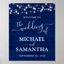 Elegante Boda Rústico de Madera Azul