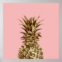 Elegante bonito de oro giratorio y piña rosa paste