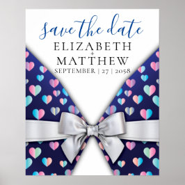 Póster Elegante brillo de invitación y especkles del cora