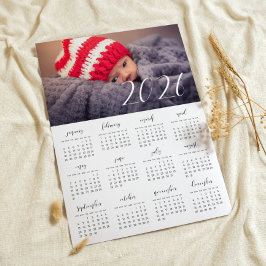 Póster Elegante calendario de fotos de personalizados 202