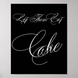 Póster Elegante caligrafía blanca de pastel Rótulo de t