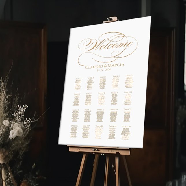 Póster Elegante caligrafía de la gráfica boda de lujo (Subido por el creador)
