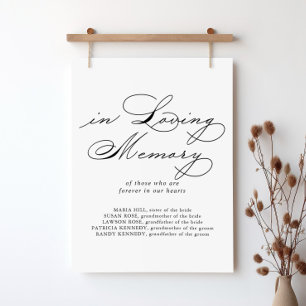 Póster Elegante Caligrafía Moderna En El Rótulo De La Mem