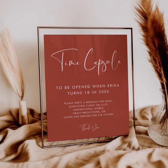 Póster Elegante cápsula de tiempo de terracota Primer sig (Subido por el creador)