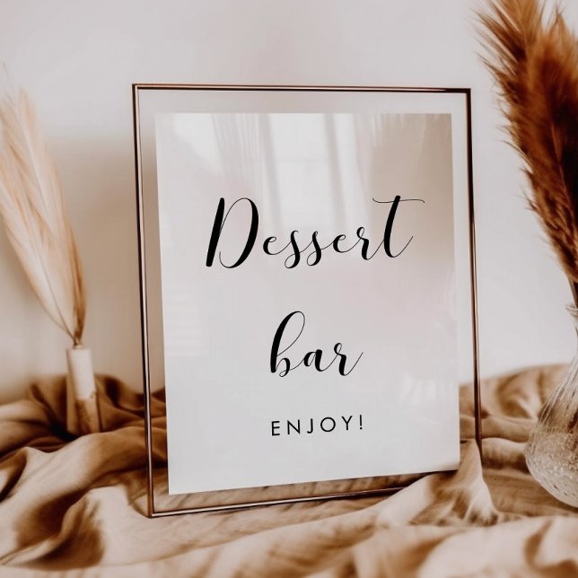 Póster Elegante cartel de boda de barra de postres en bla (Subido por el creador)