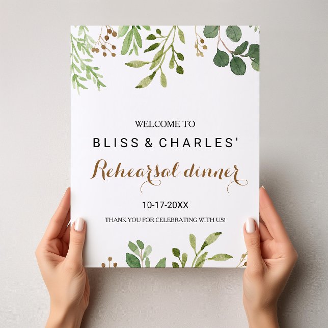 Póster Elegante cena eucaliptos Ensayos Bienvenidos (Subido por el creador)