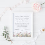 Póster Elegante certificado de matrimonio para flores sil<br><div class="desc">Elegante Poster de certificado de matrimonio para flores silvestres</div>