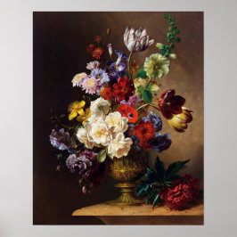 Póster Elegante Clásico Maestro Holandés de Vida fija Art