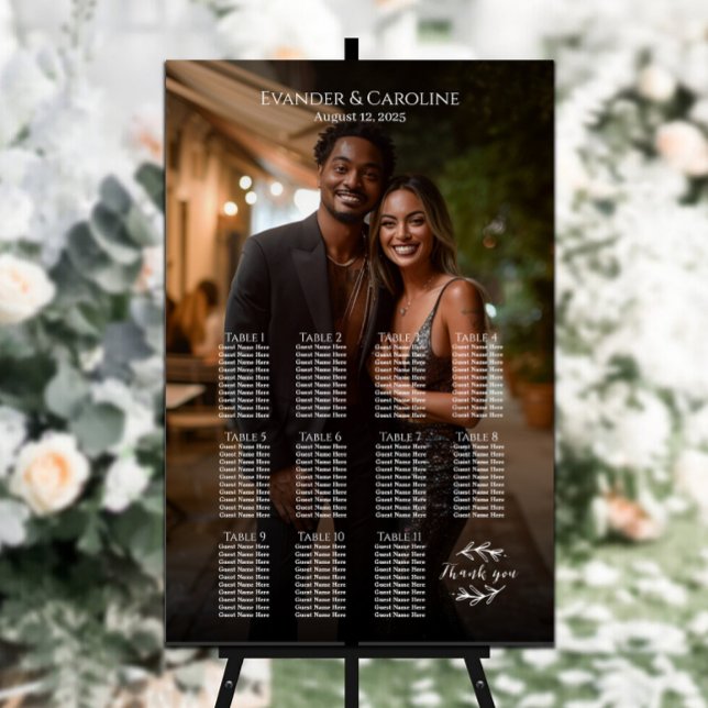 Póster Elegante cuadro de asientos de boda fotográfico 11 (Subido por el creador)