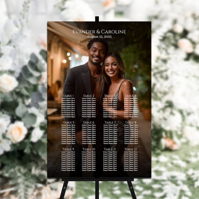 Póster Elegante cuadro de asientos de boda fotográfico 12 (Subido por el creador)