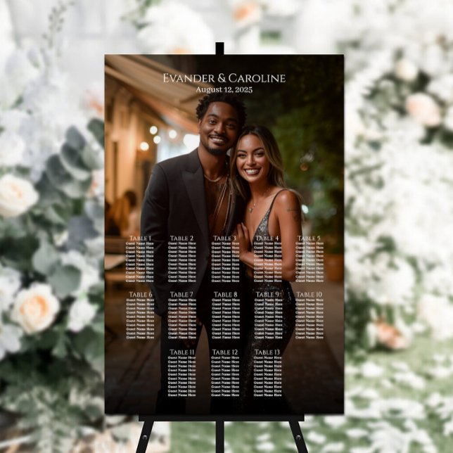 Póster Elegante cuadro de asientos de boda fotográfico 13 (Subido por el creador)