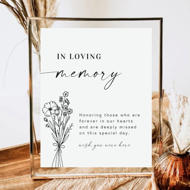 Póster Elegante En El Rótulo Boda De Memoria Amable (Subido por el creador)