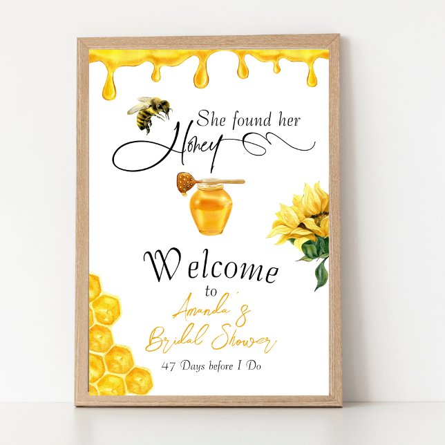 Póster Elegante, Encontró Su Ducha De Novias De Abeja (Subido por el creador)