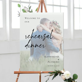 Póster Elegante ensayo Cena bienvenida foto