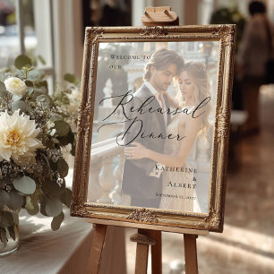 Póster Elegante ensayo Cena bienvenida foto