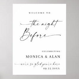 Póster Elegante ensayo Minimalista de bienvenida