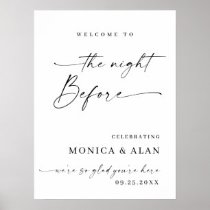 Póster Elegante ensayo Minimalista de bienvenida
