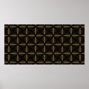 Póster Elegante estilo Art Déco con un patrón de repetici
