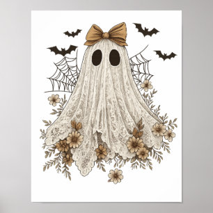 Póster Elegante fantasma de encaje con reverencia   Fanta