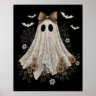 Póster Elegante fantasma de encaje con reverencia Fanta