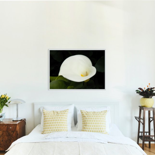 Póster Elegante Floral de Calla Blanca Lily Bloom (In Situ)