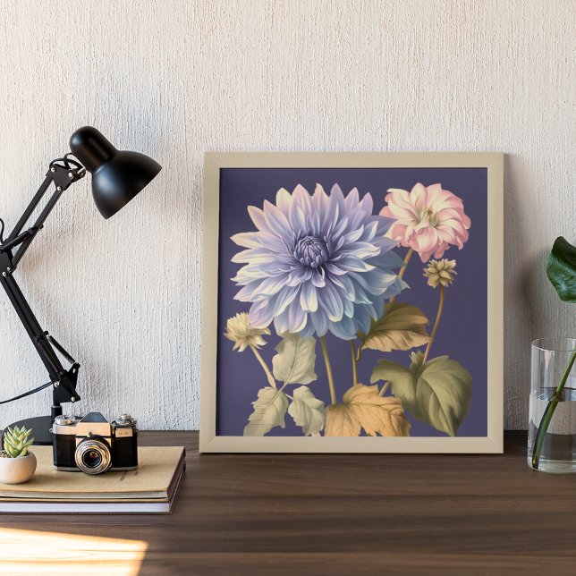 PÓSTER ELEGANTE FLORAL DE VINTACIÓN ROSA Y VIOLETA (Subido por el creador)