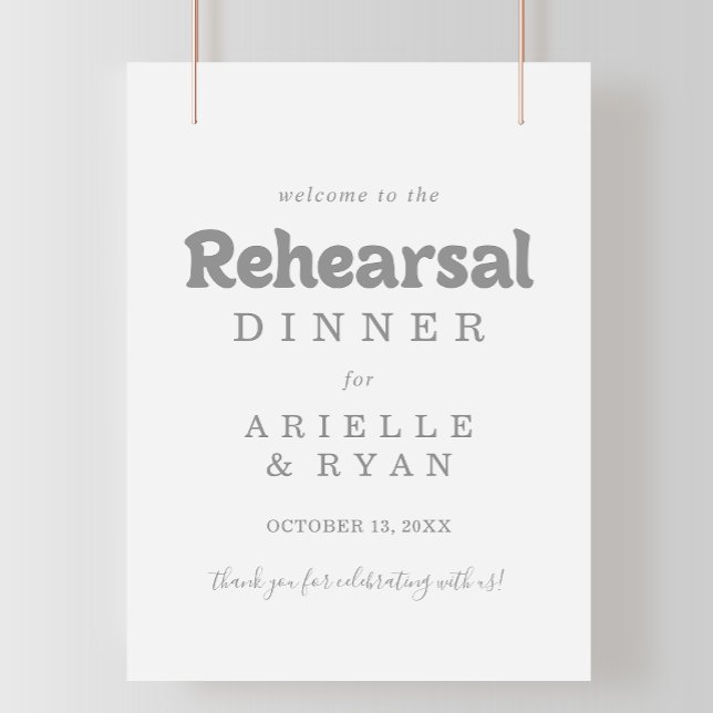 Póster Elegante Formal Mínimo Bienvenido a la Cena de Ens (Subido por el creador)