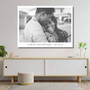 Póster Elegante foto Boda moderna