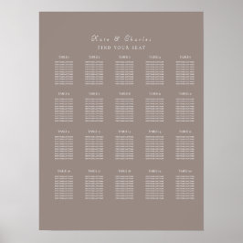 Póster Elegante fotograma Qr Código de asiento