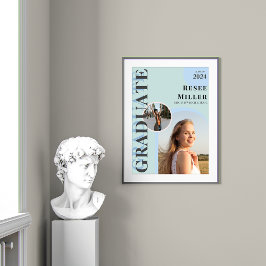 Póster Elegante Graduación de Foto Arco Keepsake