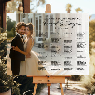 Póster Elegante gráfico alfabético de boda fotográfico