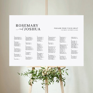 Póster Elegante gráfico alfabético moderno