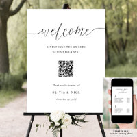 Elegante gráfico de asientos de bienvenida de Boda