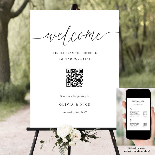 Póster Elegante gráfico de asientos de bienvenida de Boda (Subido por el creador)
