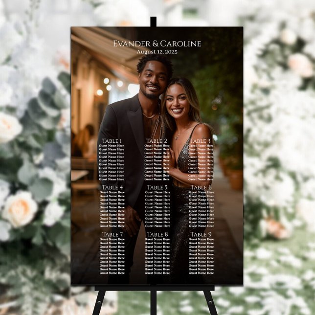 Póster Elegante gráfico de asientos de boda fotográfico 9 (Subido por el creador)