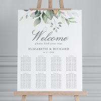 Elegante gráfico de asientos del Boda Eucalyptus G